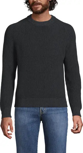 Lands' End Drifter Cotton Crewneck Sweater | Nordstrom | Nordstrom