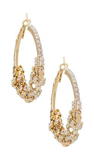 Detail Hoop Earring in Gold | Revolve Clothing (Global)