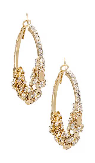 Detail Hoop Earring in Gold | Revolve Clothing (Global)