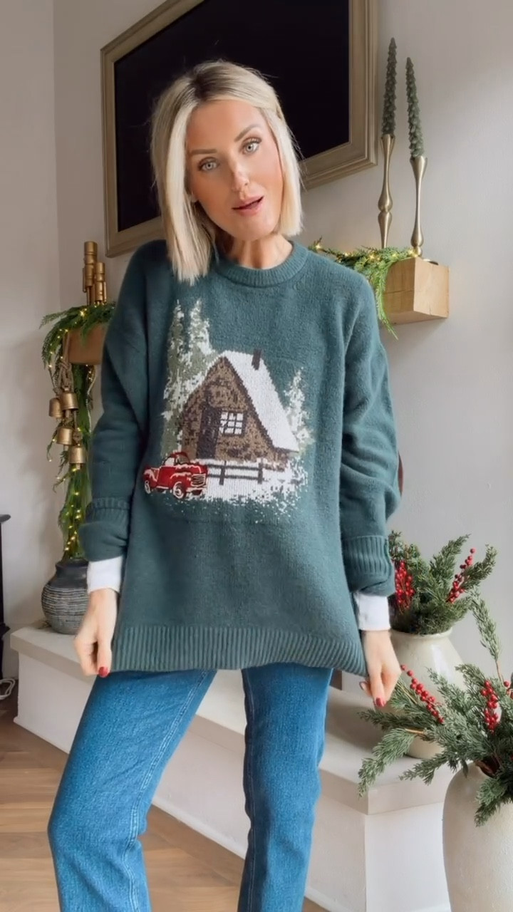 This festive sweater is perfect for the holiday season! This is actually a men’s sweater, but I just thought it would create the perfect oversized fit! It’s so cozy! I’m wearing a M in the sweater & 25 in the jeans! Use code AFLOVERLY for an extra 15% off! 

Loverly Grey, Abercrombie sale, Black Friday, cyber week, maternity jeans, holiday sweater, Christmas sweater 

#LTKCyberWeek #LTKSaleAlert #LTKSeasonal