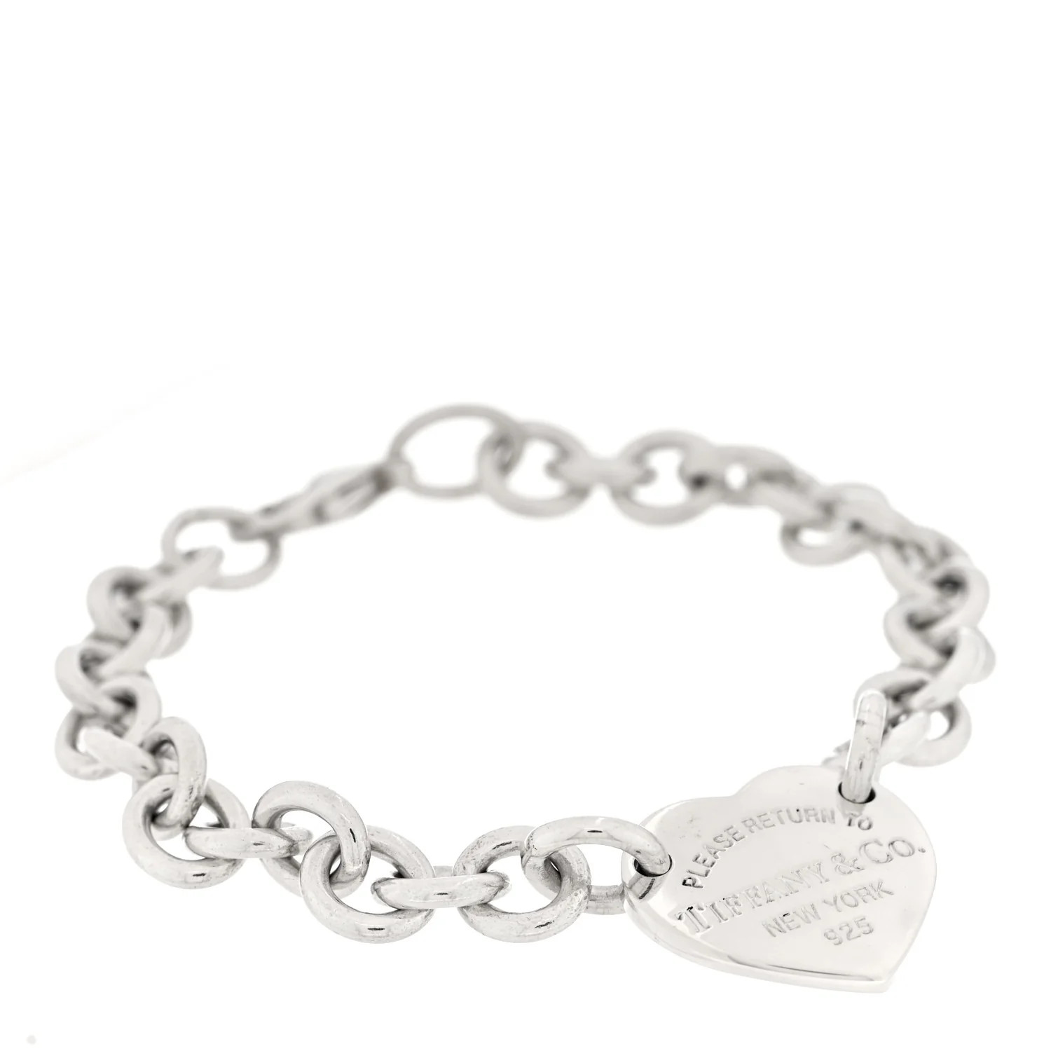 Sterling Silver Return to Tiffany Heart Tag Bracelet | FASHIONPHILE (US)