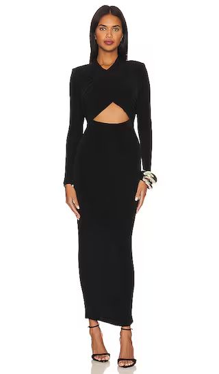 Reno Slinky Knit Dress in Black | Revolve Clothing (Global)