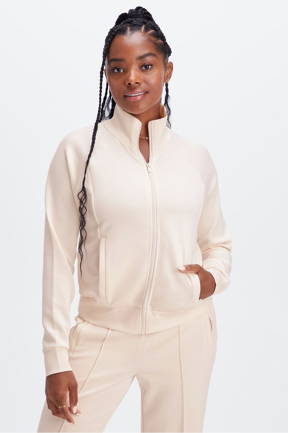 Plush Interlock Full-Zip Jacket | Fabletics - North America