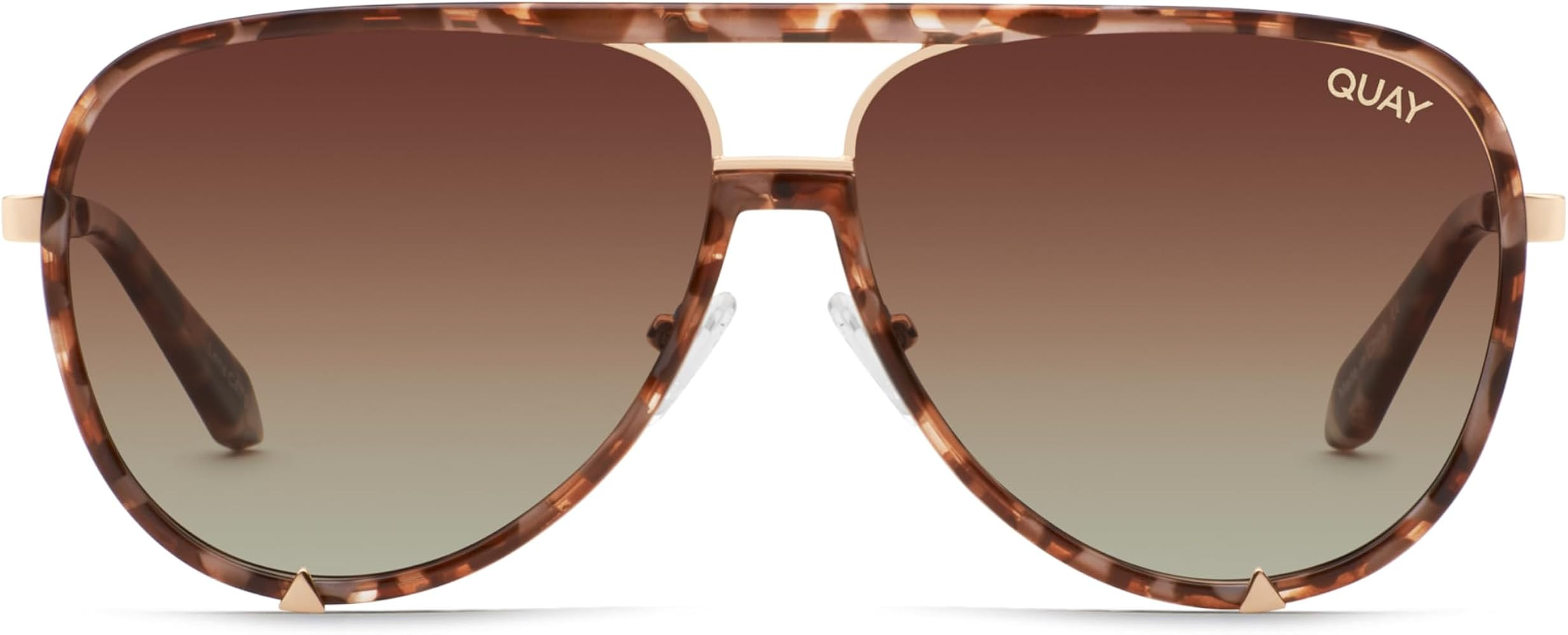 Quay - Womens Sunglasses, Polarized Aviator Lenses with UV Protection, Oversized Sunglasses (High... | Amazon (US)