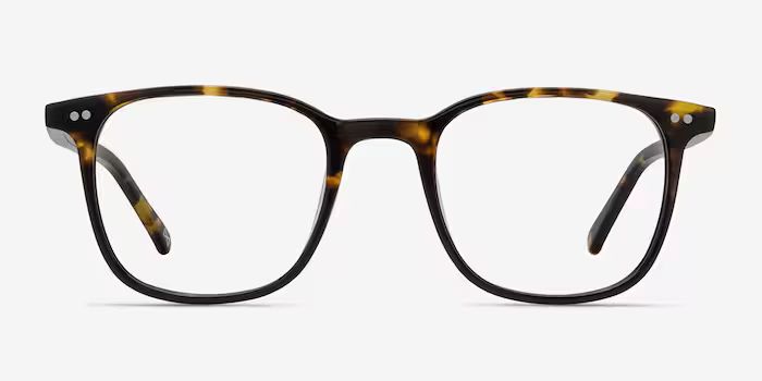 Square Amber Tortoise Eyeglasses | EyeBuyDirect.com