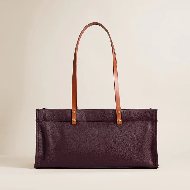 East West Mimi - Leather Oxblood Burgundy | Parker Thatch