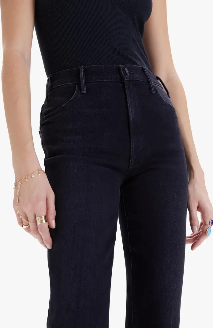 The Hustler High Waist Fray Hem Ankle Bootcut Jeans | Nordstrom