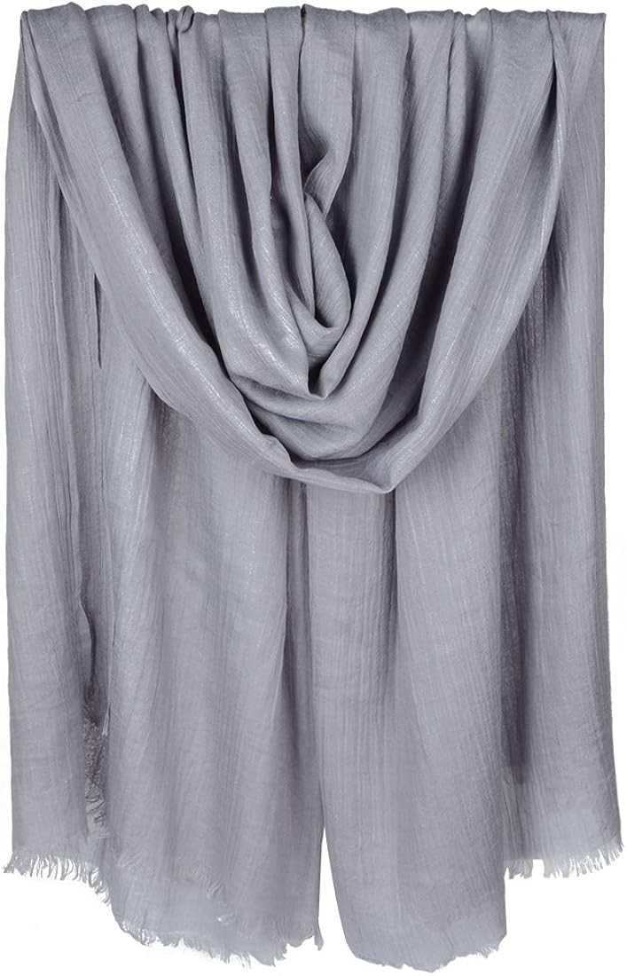 Iristide Women Summer Scarfs Large Long Lightweight Linen Beach Gauze Shawl Wrap 75”×43” | Amazon (US)