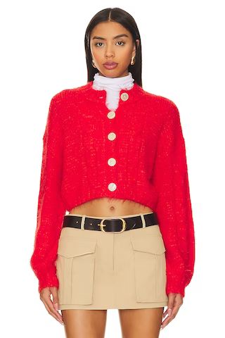 Free People x REVOLVE Willow Cardi in Fiery Red Combo from Revolve.com | Revolve Clothing (Global)