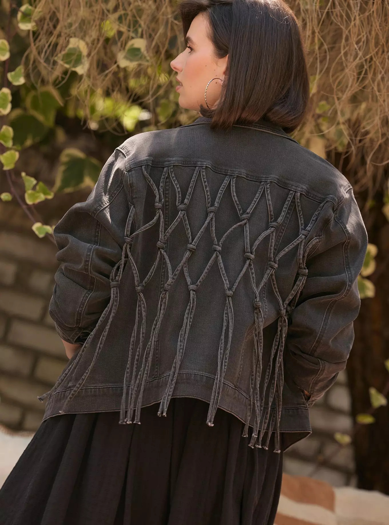 Festi Macrame Detail Trucker Jacket | Torrid (US & Canada)
