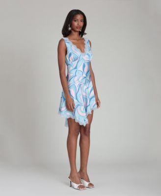 Women's Lace Trim Bias Mini Dress | Macy's