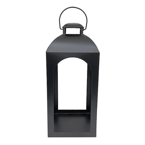 Black Metal Arch Lantern, 21", sold by At Home | At Home