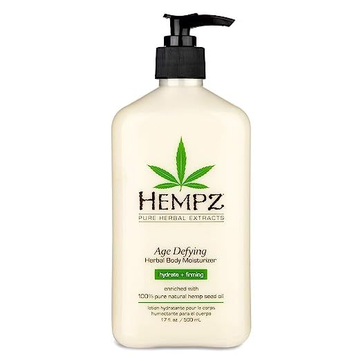 Hempz Body Moisturizer - Daily Herbal Moisturizer, Shea Butter Anti-Aging Body Moisturizer - Body... | Amazon (US)