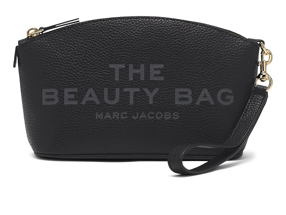 Marc Jacobs The Leather Beauty Bag Cosmetic Case Black | Zappos