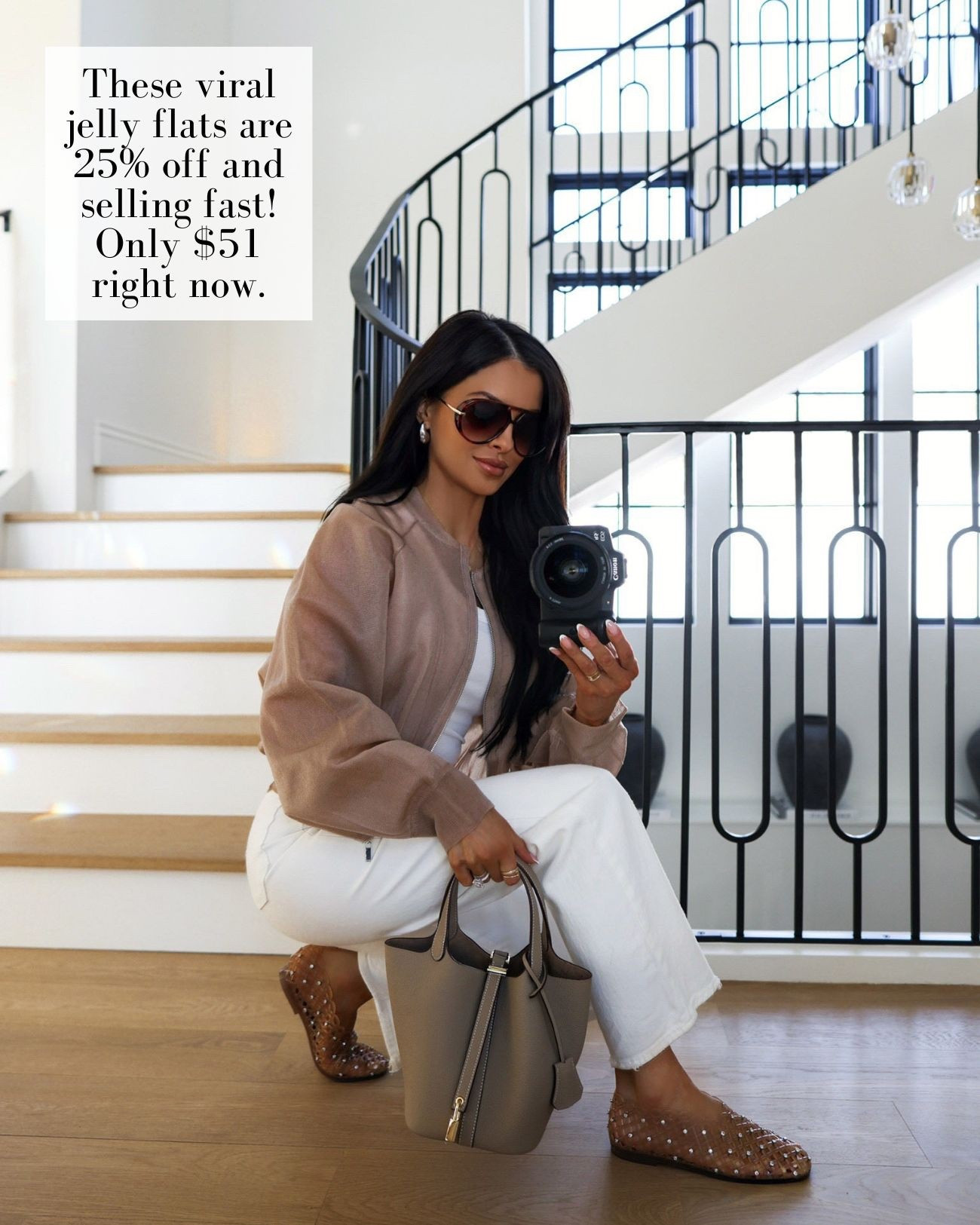 These Steve Madden rhinestone flats are flying off the shelves! Just found them on sale at Macy’s for 25% off and only $51! So comfy and chic for busy moms.

Spring outfit ideas, jelly shoes, ballet flats, miamiamine outfits, Zara spring jacket, Levi’s white jeans 



#LTKSaleAlert #LTKootd #LTKOver40