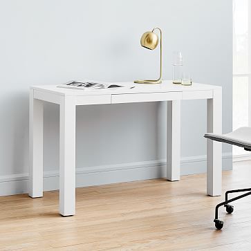 Parsons Desk - White | West Elm (US)