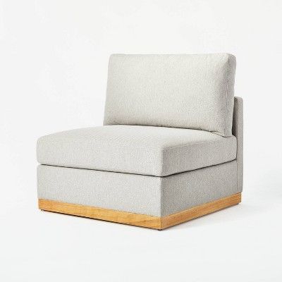 Woodland Hills Modular Sectional Chair Light Gray - Threshold designed with Studio McGee | Target
