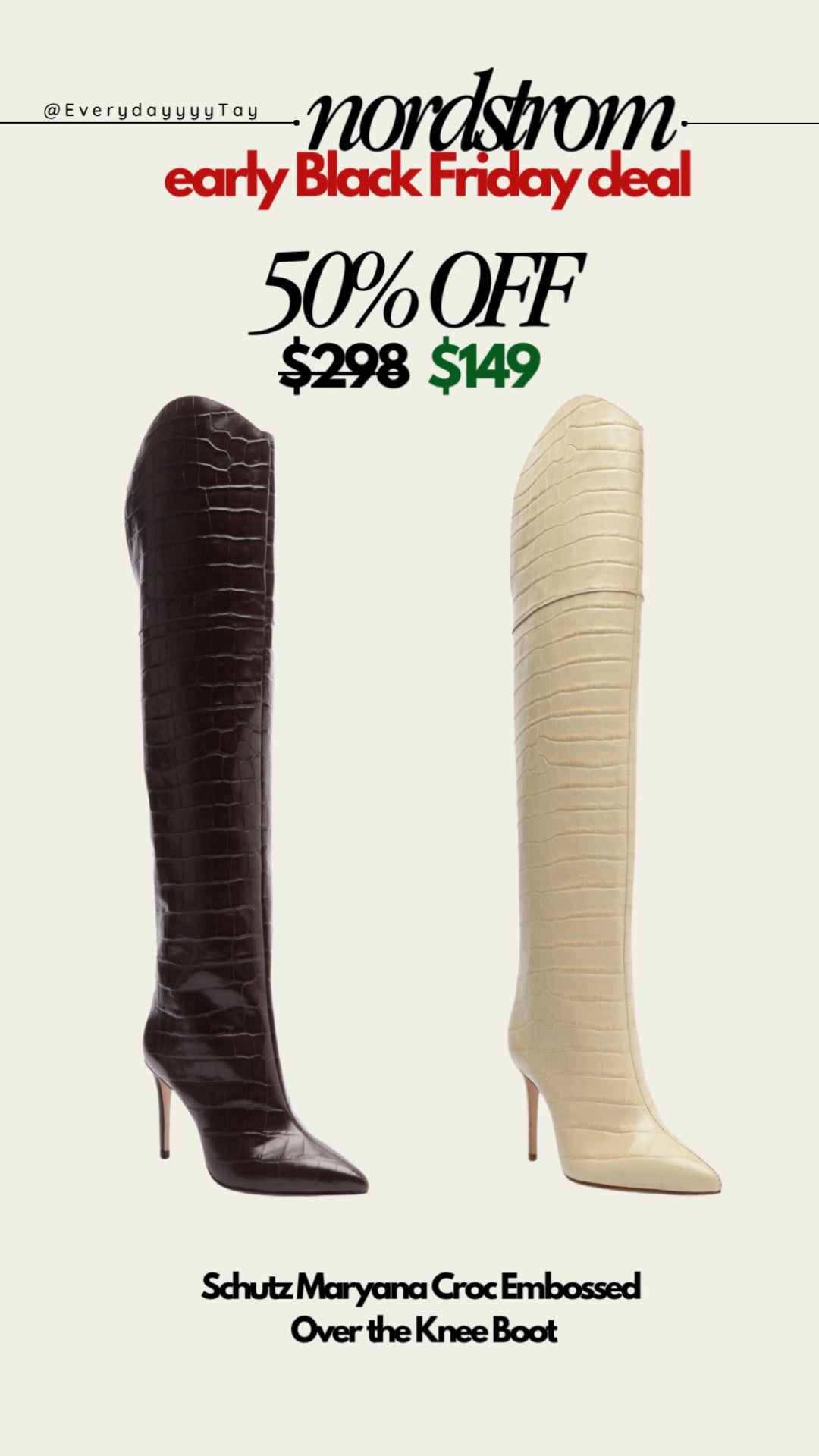 Nordstrom has some early Black Friday deals up! Check out these Schutz over the knee boots! #BlackFriday

#LTKCyberWeek #LTKShoeCrush #LTKSaleAlert