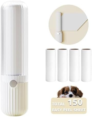 Compact Lint Roller with 150 Sheets - Portable Pet Hair Remover for Clothes, Furniture, and Trave... | Amazon (US)