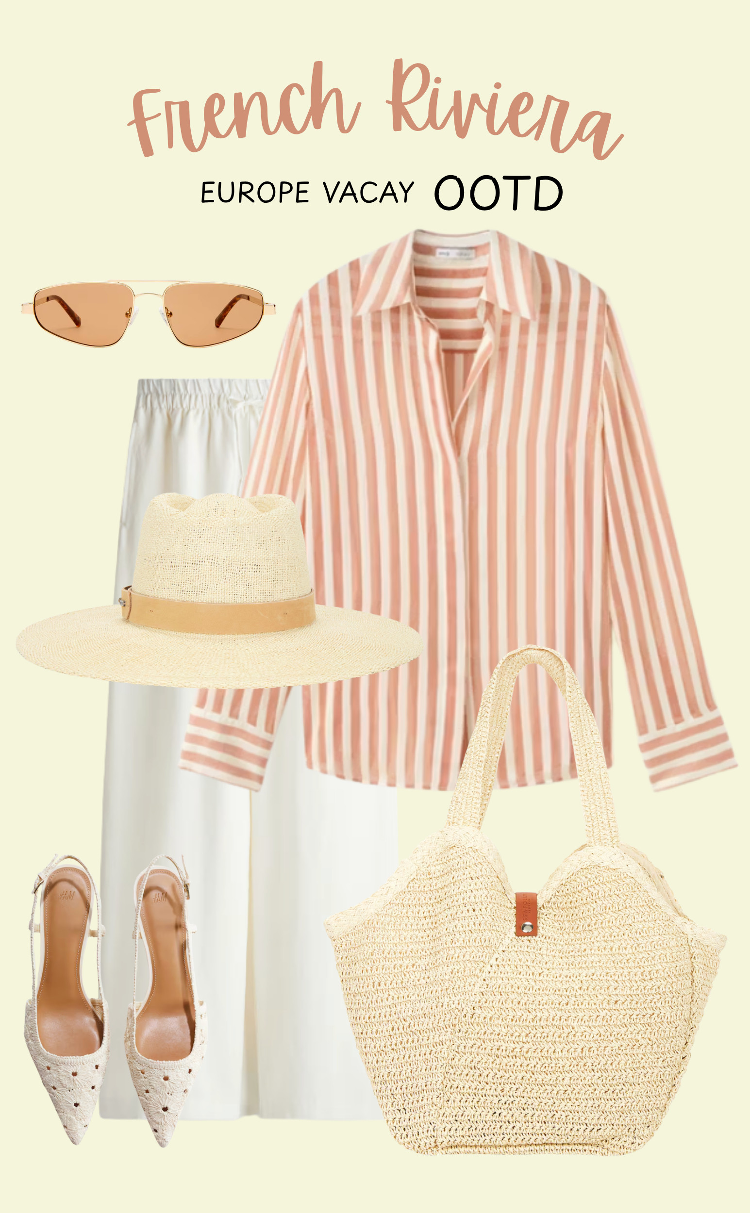 French Riviera vacation outfit idea🍹

French Riviera outfit, South of France outfit, Europe outfit, Europe vacation outfit, French Riviera vacation outfit, summer Europe outfit, coastal outfit, classy vacation outfit, neutral outfit, resort wear outfit, travel style

 

#LTKTravel #LTKgrwm #LTKootd