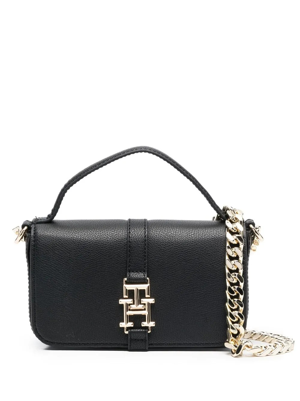 Tommy Hilfiger logo-plaque chain-link Crossbody Bag - Farfetch | Farfetch Global