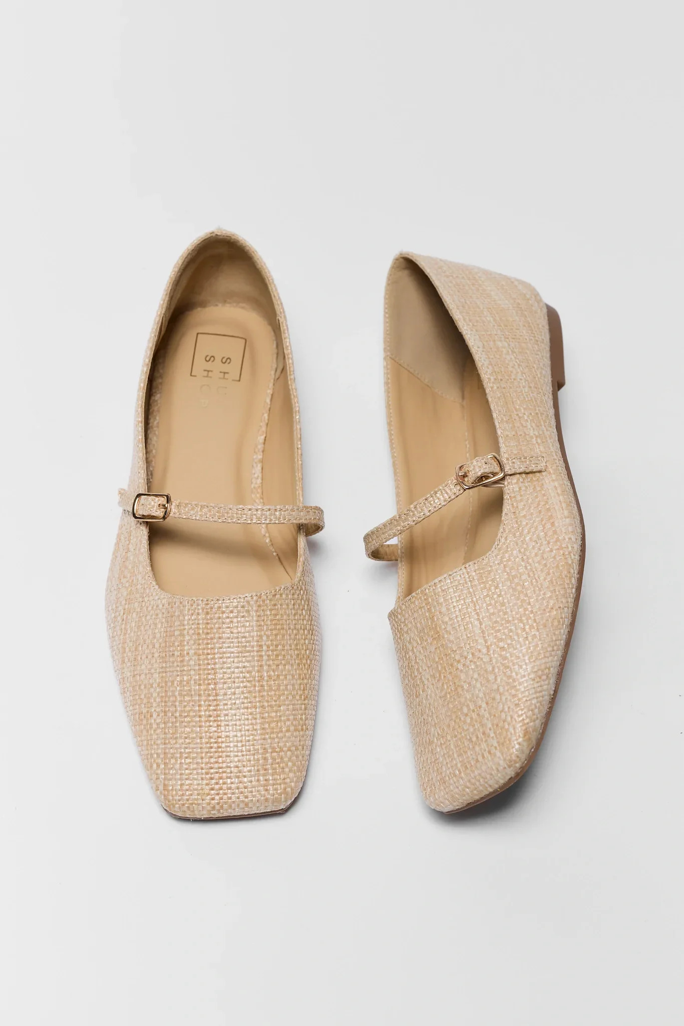 Adele Tan Raffia Flats | Avara