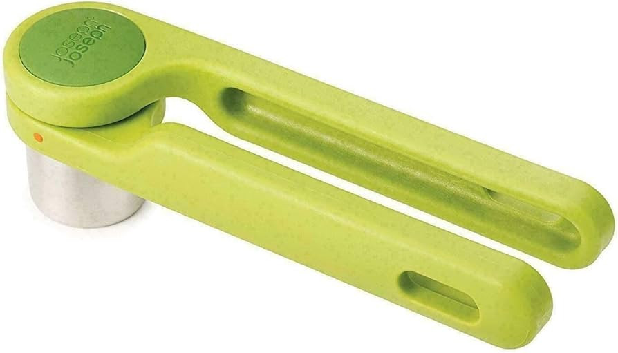 Joseph Joseph Helix Garlic Press Mincer Ergonomic Twist-Action Hand Juicer Stainless Steel, Green | Amazon (US)