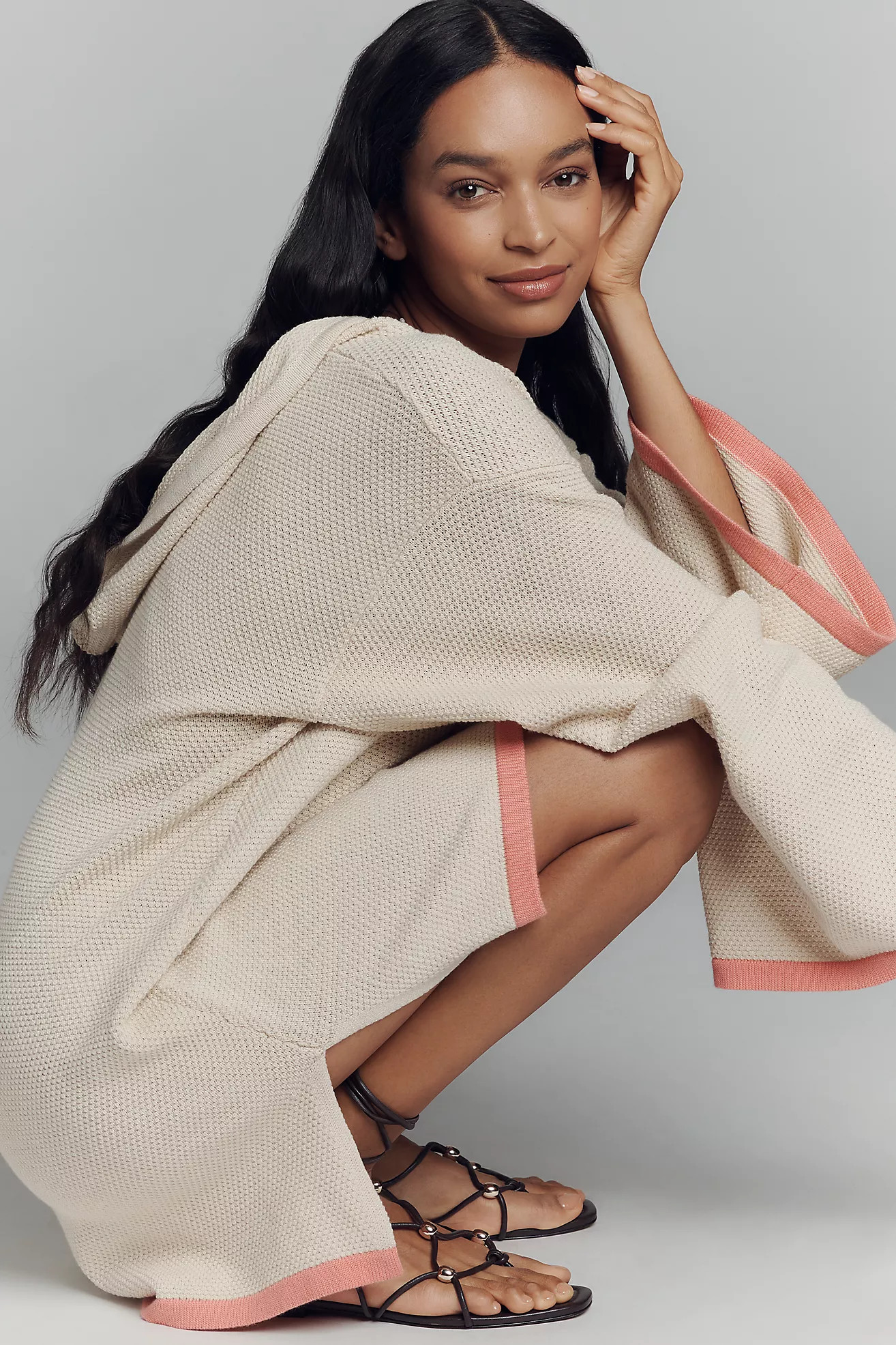 The Livvy Waffle Knit Sweater Tunic by Flat White | Anthropologie (US)