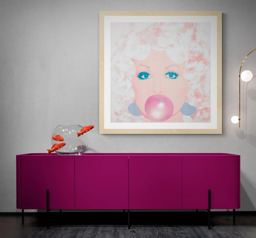 Framed Dolly Parton Bubble Pop Art Black/white Warhol Pop Art Poster Print framed /unframed and M... | Etsy (US)