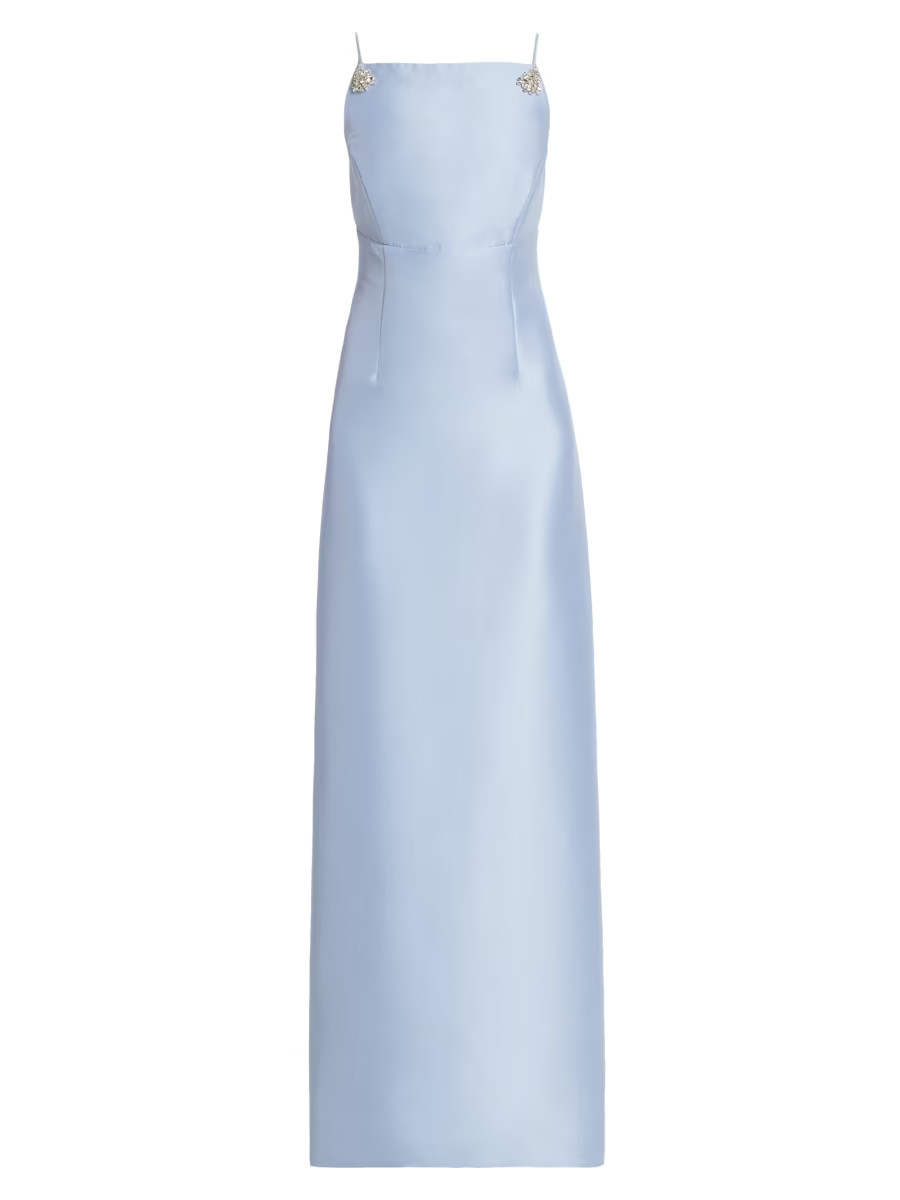 Pryce Embellished Mikado Column Gown | Saks Fifth Avenue