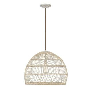 Filament Design 1-Light Natural Rattan With A Matching Socket Pendant-ECT-SH627660 - The Home Dep... | The Home Depot