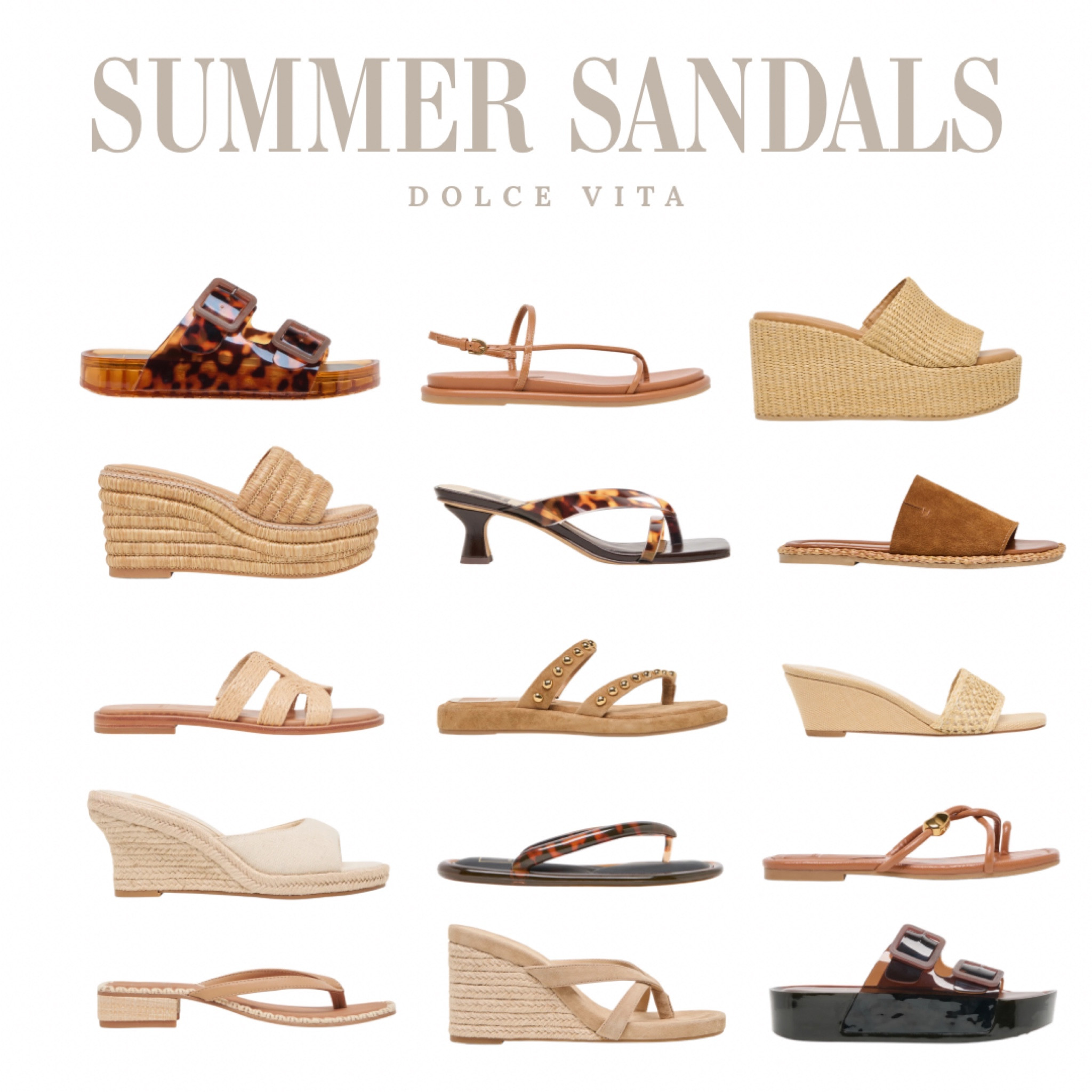 Summer shoe lineup from Dolce Vita. Love these sandals and wedges for summer!

#LTKootd #LTKmomlife #LTKSeasonal