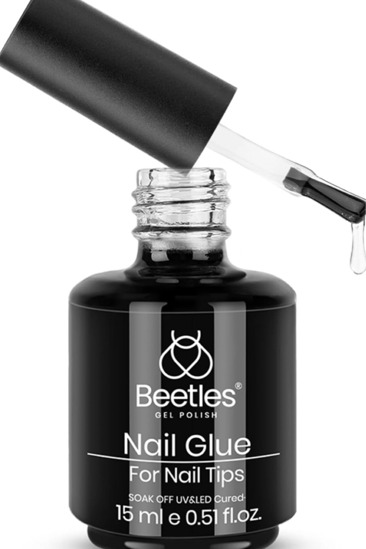 Gel nail glue for tips