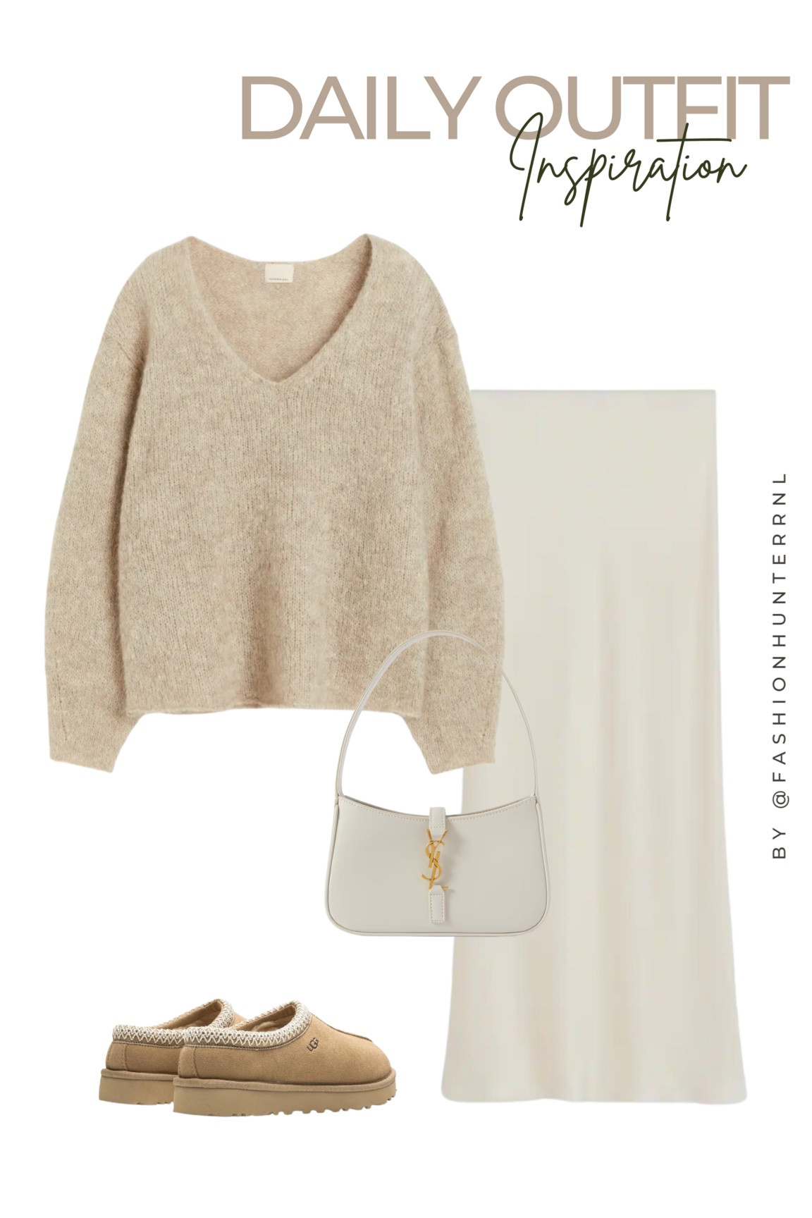 Cozy elegance meets winter chic ❄️ Satin skirt, fluffy sweater, UGG Tasman’s, and a gorgeous YSL bag - the perfect ensemble for a stylish day out! #WinterFashion #OutfitInspo #CozyStyle #UGG #YSL #Fallfashion #h&m 

#LTKstyletip #LTKSeasonal #LTKsalealert