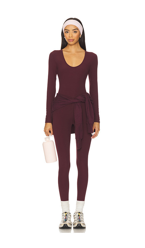 Splits59 chloe air weight jumpsuit en color burgundy talla XL | Revolve Clothing (Global)