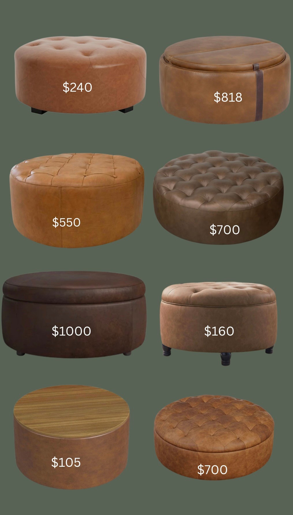 Ottoman for every budget✨
The $700 one in the bottom right is from Joss & Main🫶🏼

#LTKHome