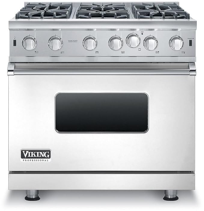 VGIC53616BSS 36 Professional 5 Series Gas Range with 6 Open Burners 5.1 cu. ft. Capacity VariSimm... | Amazon (US)