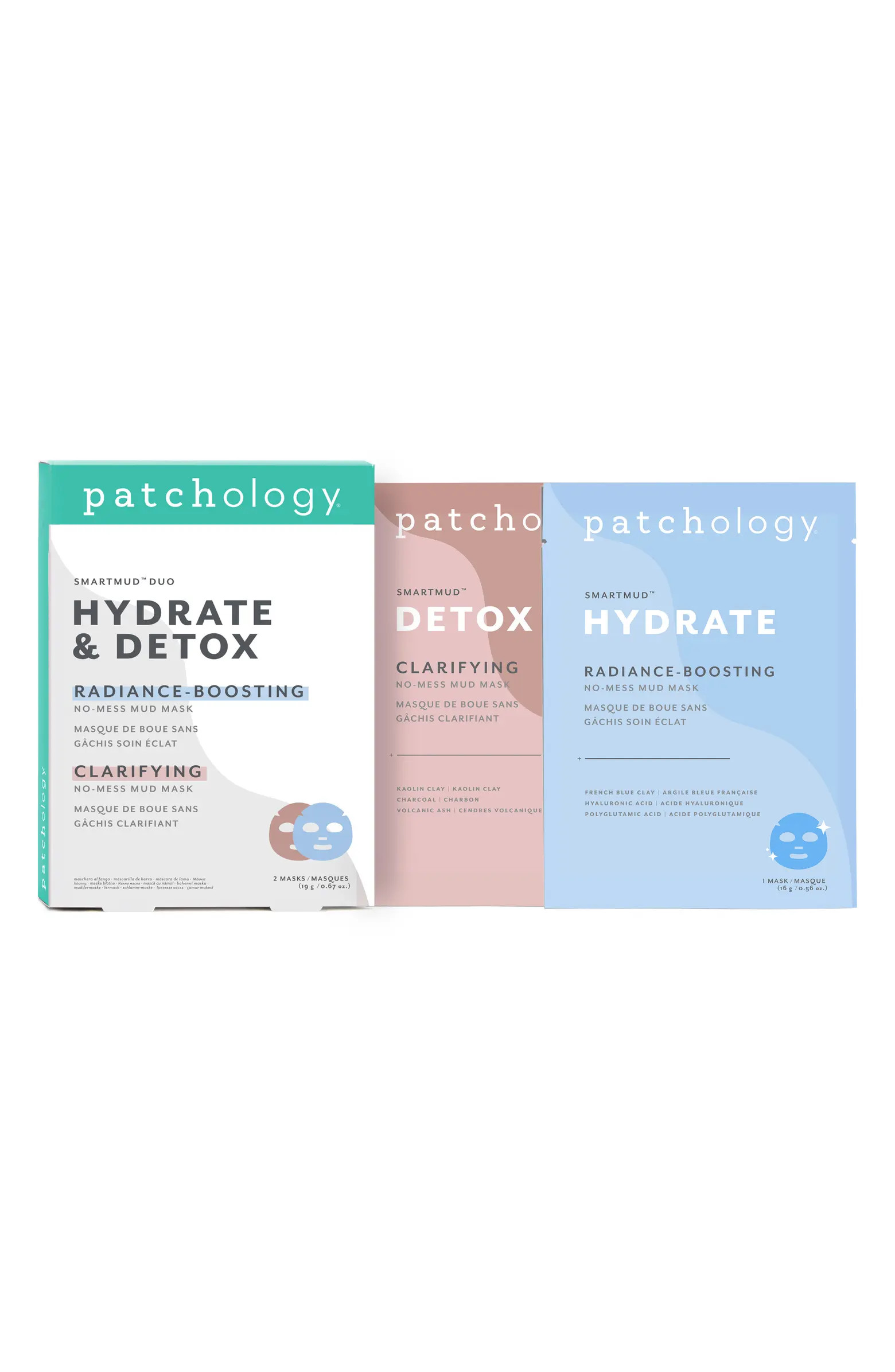 Patchology SmartMud™ Duo Hydrate & Detox Sheet Masks | Nordstrom | Nordstrom