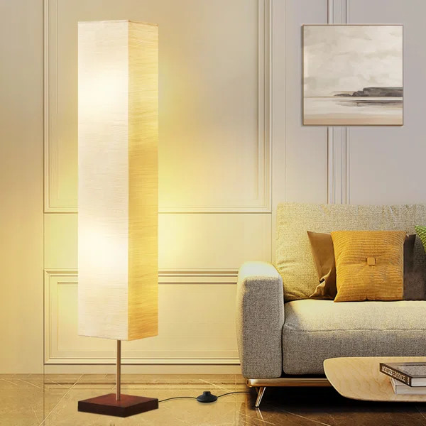 Adeela 65" Floor Lamp for Living Room 3 Way Dimmable LED Floor Lamp Column Floor Lamp | Wayfair North America