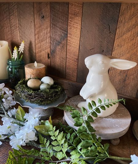Spring decor, tabletop decor, white bunny, Target home, Easter decorations, faux florals 

#LTKunder50 #LTKhome #LTKSeasonal