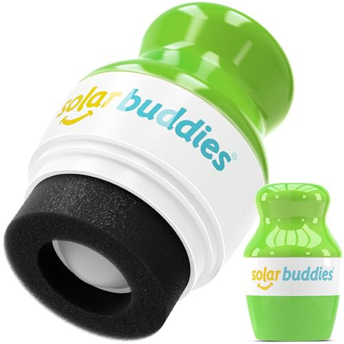 Solar Buddies Sunscreen Applicator - Single Full Green - Refillable Roll on Sponge Sunscreen, Suncream & Lotion Applicator For Kids, Adults & Families - Holds 3.4fl oz, Perfect Size for Travel | Amazon (US)