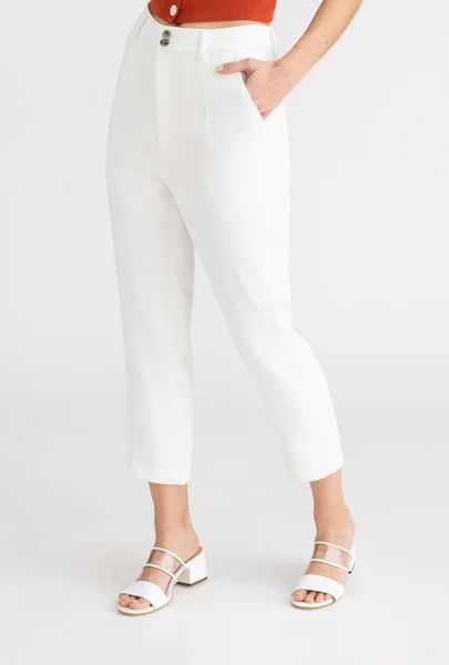 Charlie Pants - White | Petite Studio NYC