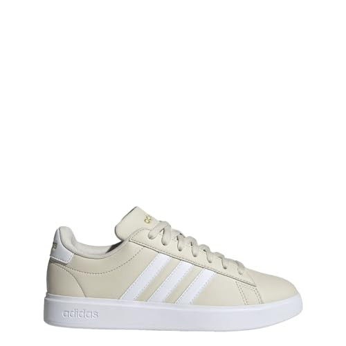Adidas Women's Grand Court 2.0 AluminaFtwr White/Gold met. 10 US | Amazon (US)