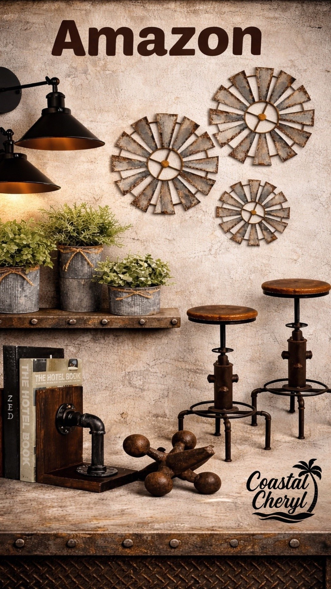 Industrial Farmhouse decor from Amazon! #industrial #farmhouse #industrialfarmhouse #home #homedecor #interiordesign 

#LTKmomlife #LTKOver40 #LTKHome