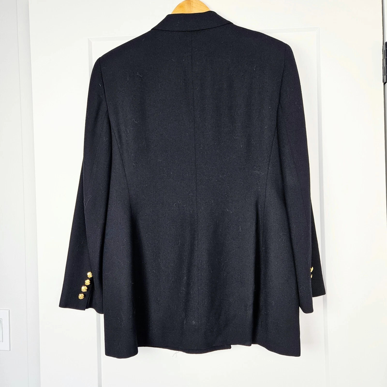 Lauren Ralph Lauren Vintage Crest Double Breasted Wool Blazer Sz 12 Made In USA  | eBay | eBay US