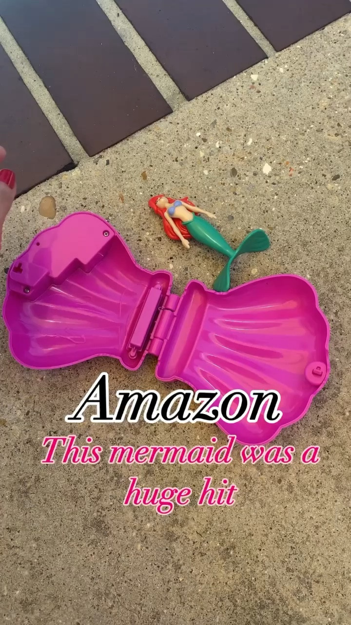 How fun is this twirling Ariel pool today?  The shell sink to the bottom, opens and she twirls to the top  

#LTKSeasonal #LTKSwim #LTKSummerSales