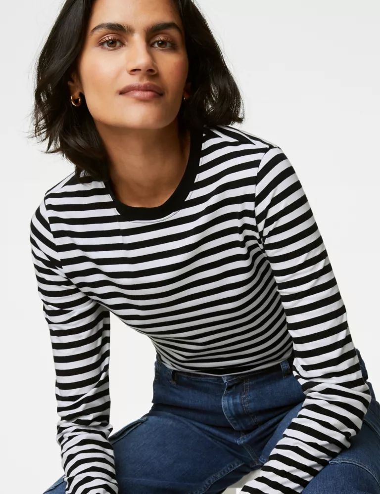 Pure Cotton Striped Everyday Fit Top | Marks & Spencer (UK)