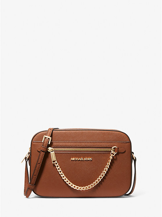 Jet Set Large Saffiano Leather Crossbody Bag | Michael Kors US