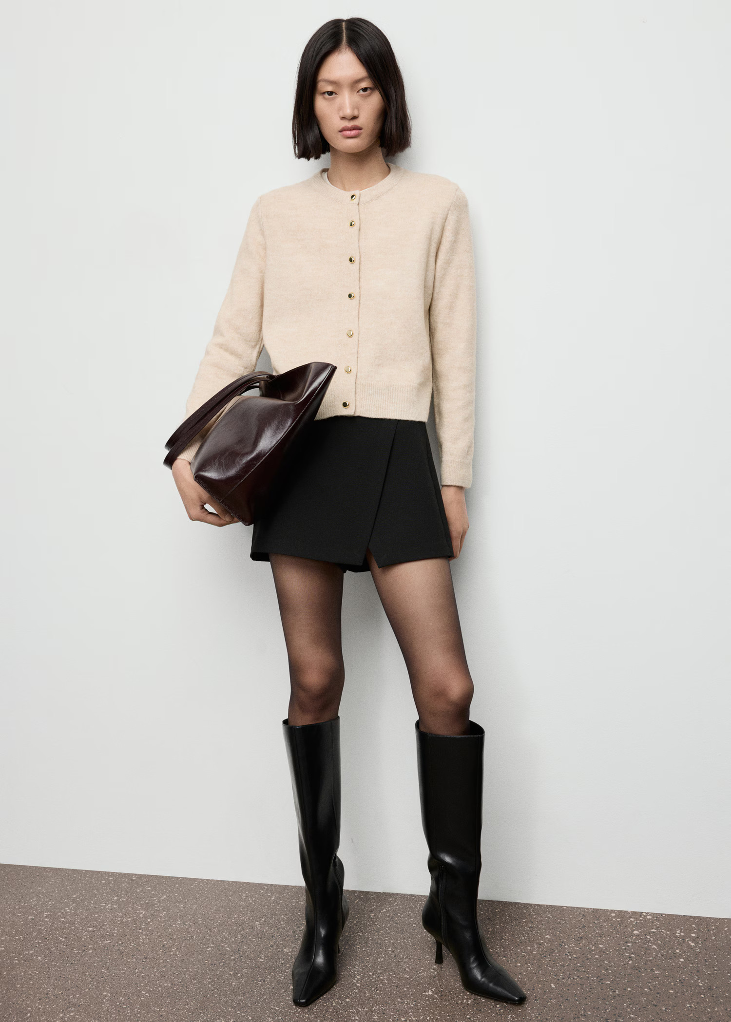 Knitted button cardigan | MANGO (UK)