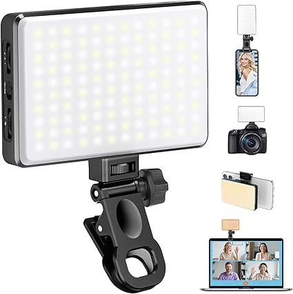 168 LED Phone Light, Selfie Light for iPhone/iPad/Camera, Portable Video Conference Lighting with... | Amazon (US)